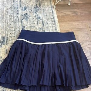 Altar'd State Blue Pleated Skater Skirt